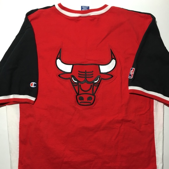 Chicago Bulls Champion Shooting Shirts 90’s VTG - Picture 2 of 8